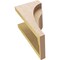 Ekena Millwork 6"W x 6"D x 12"H Wide Helena Rough Cedar Woodgrain TimberThane Corbel, Primed Tan CORUR06X06X12HELRCPR - alternate 3